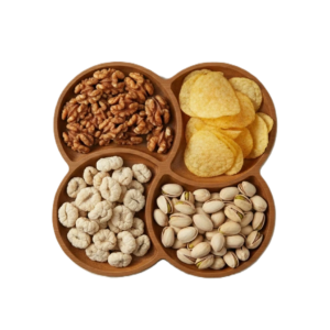 ظرف اردورخوری چوبی دست ساز